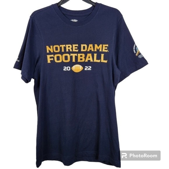 Colosseum Mens Notre Dame 2022 Victory March Short Sleeve Tee Size Medium - Picture 1 of 6